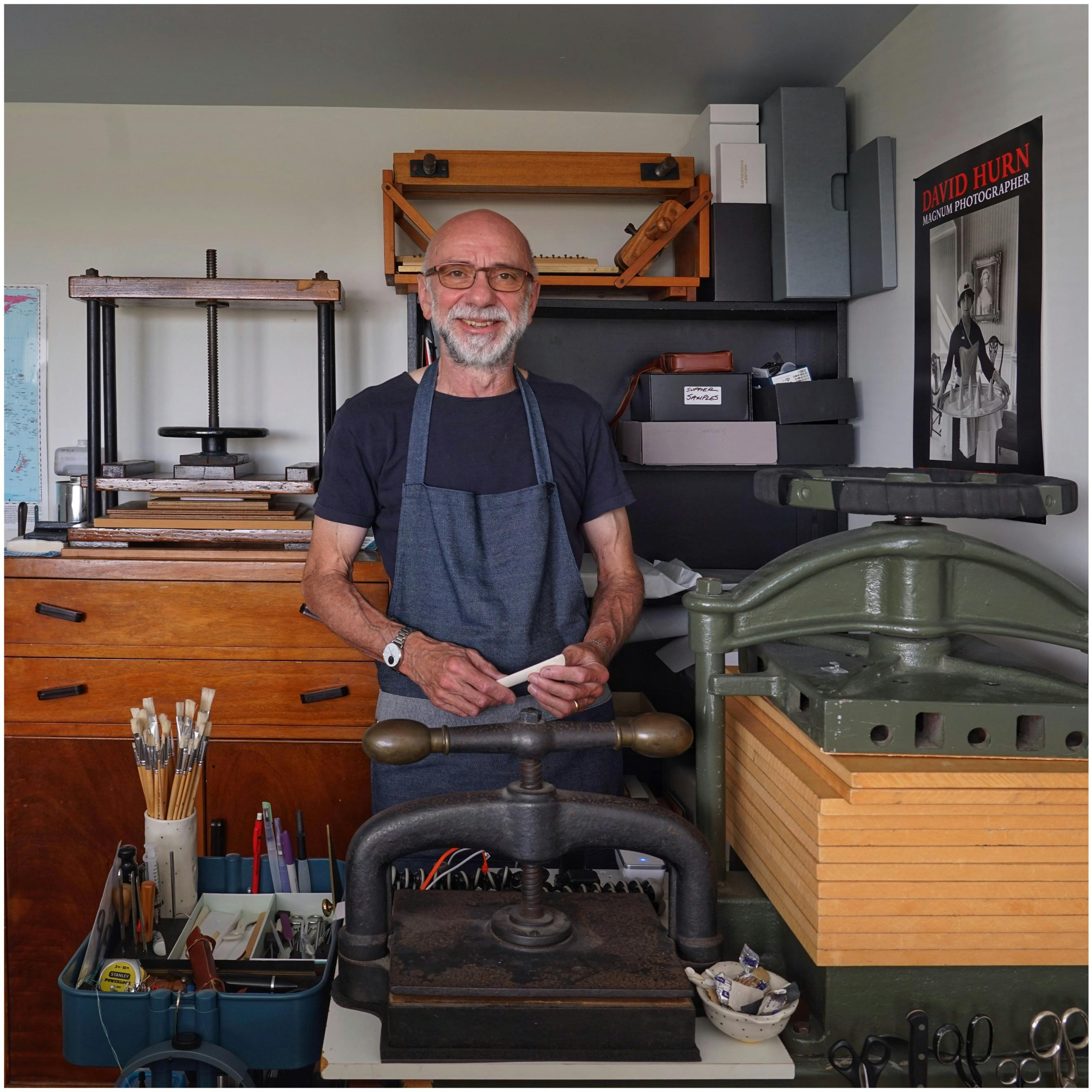 David Ashman in his studio